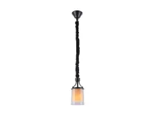 NEWPORT 35000 35001/S , Подвесной светильник, Black+gold Shade glass D13*H25 cm Е14 1*40W