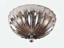 NEWPORT 62000 62004/PL cognac , Потолочный светильник, Chrome Cognac glass D40*H17 cm Е14 4*60W