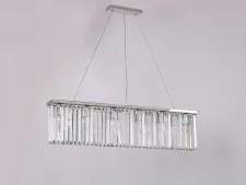 NEWPORT 10110 10116/S new , Люстра, Nickel Clear crystal L90*8*H21.5/221.5 cm E14 6*40W