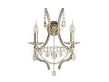 NEWPORT 8630 8632/A silver , Бра , Matte silver Clear crystal L33*H44*SP21,5 cm Е14 2*40W
