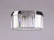 NEWPORT 10110 10118/PL , Потолочный светильник, Nickel Clear crystal D50*H23 cm E14 8*40W