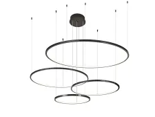 NEWPORT 15000 15104N/S black glossy , Люстра, Black glossy L116*145*H15/250 cm LED 105W 10000Lm 3100-4000К
