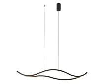 NEWPORT 15000 15205N/S black glossy , Люстра, Black glossy L100*4,6*H16/250 cm LED 24W 3000Lm 3100-4000К