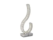 NEWPORT 8240 8240N/T chrome , Настольная лампа , Chrome Сlear crystal L18*9*H46 cm LED 9W 900Lm 3100-4000K
