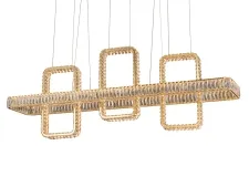 NEWPORT 8230 8233+1/S gold NEW , Люстра, Gold Clear crystal L160*30*H50/250 cm LED 103W 3100K 10300Lm