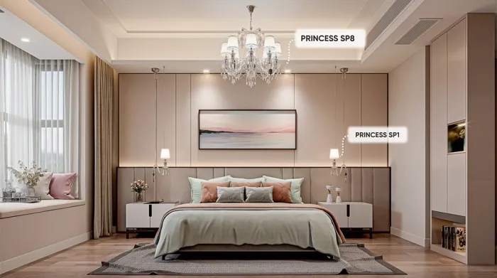Люстра Crystal Lux PRINCESS SP8 | Дом Декора
