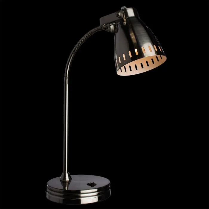 Офисная настольная лампа Arte Lamp LUNED A2214LT-1SS | Дом Декора
